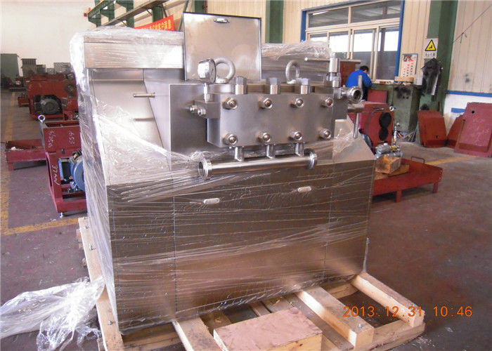 High Performance four plunger dairy homogenizer Machine support Ice cream / emulsion processing