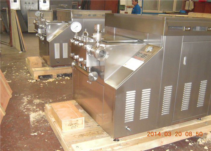 Industrial 3 plunger dairy homogenizer , Professional Homogenization Machine