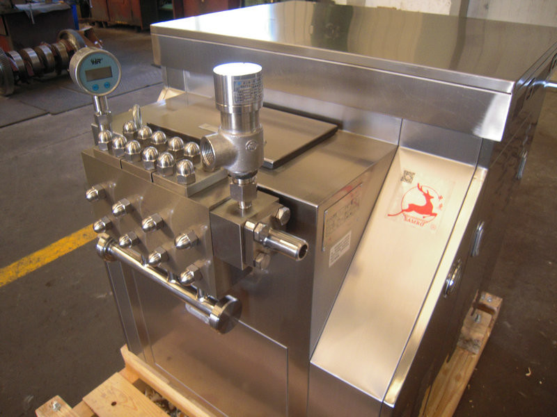 Manual Operate Two Stage Homogenizer With Manual Pressure Adjustment